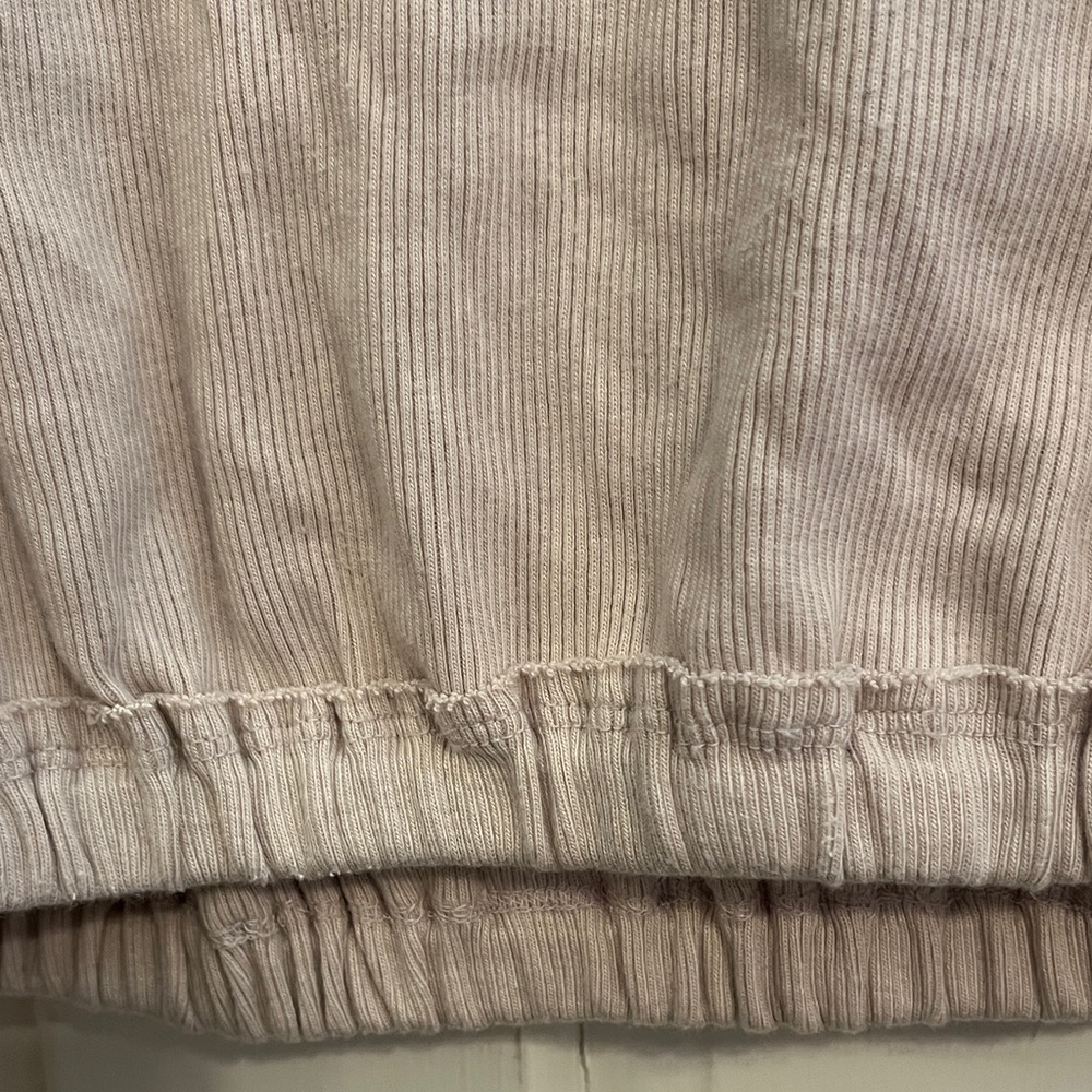 Free People Cross Country Top in Sand Size Medium Boho Cropped Long Sleeve - Picture 9 of 14